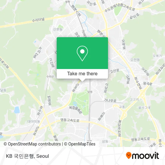 KB 국민은행 map