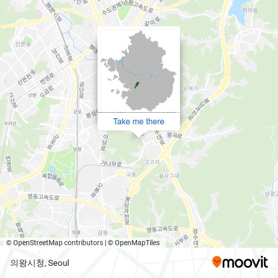 의왕시청 map