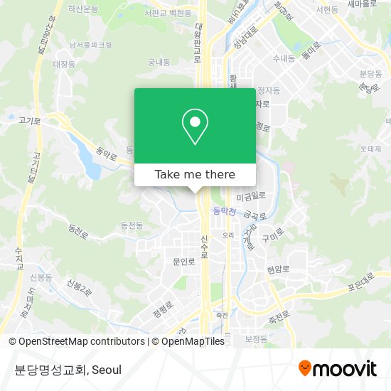 분당명성교회 map