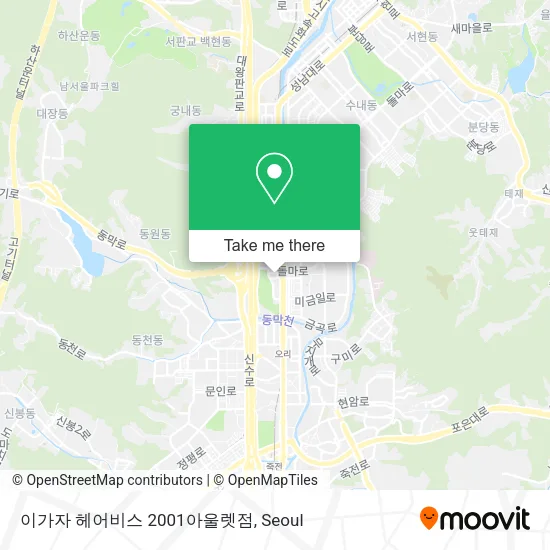 이가자 헤어비스 2001아울렛점 map