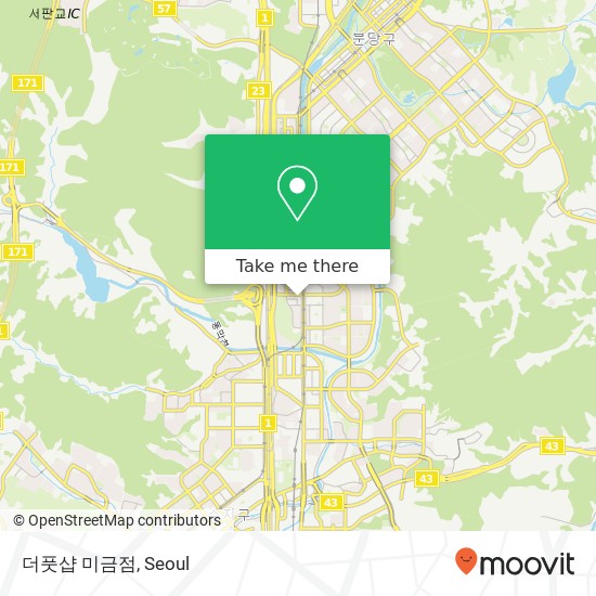 더풋샵 미금점 map