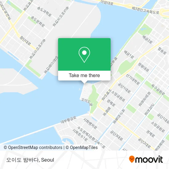 오이도 밤바다 map
