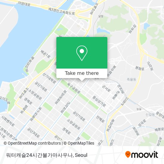워터캐슬24시간불가마사우나 map