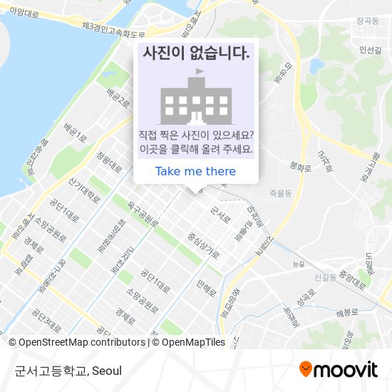 군서고등학교 map