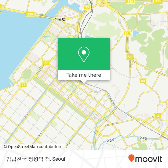 김밥천국 정왕역 점 map