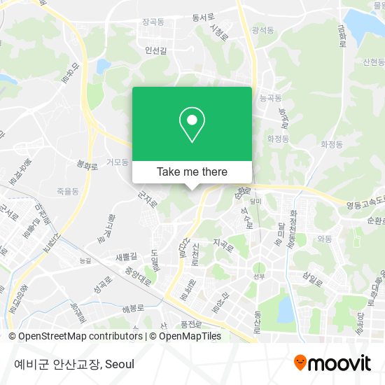 예비군 안산교장 map