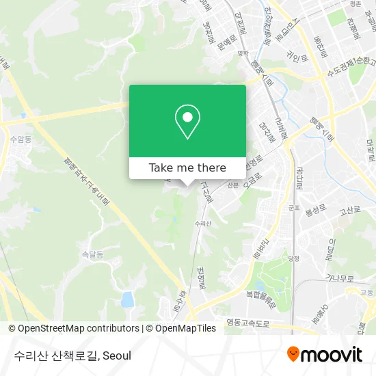 수리산 산책로길 map