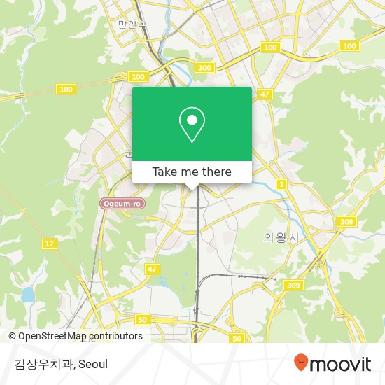 김상우치과 map