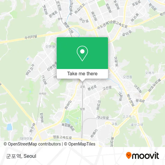 군포역 map