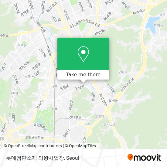 롯데첨단소재 의왕사업장 map