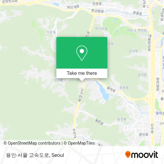 용인-서울 고속도로 map