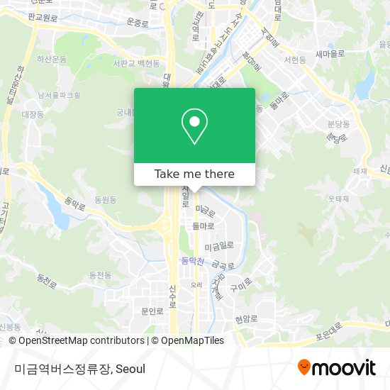 미금역버스정류장 map
