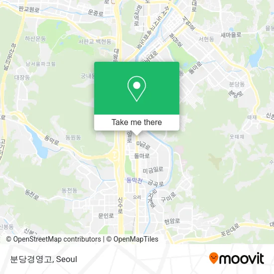 분당경영고 map