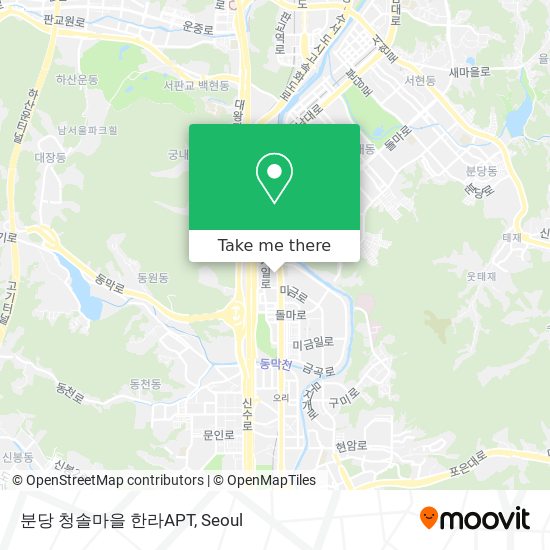분당 청솔마을 한라APT map