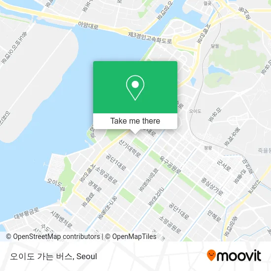 오이도 가는 버스 map