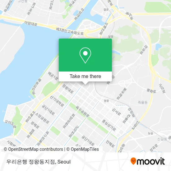 우리은행 정왕동지점 map