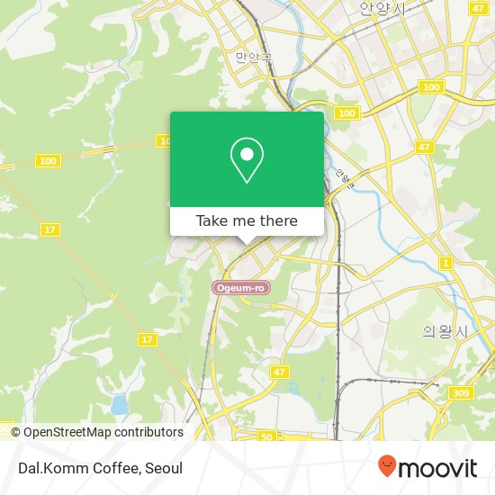 Dal.Komm Coffee map