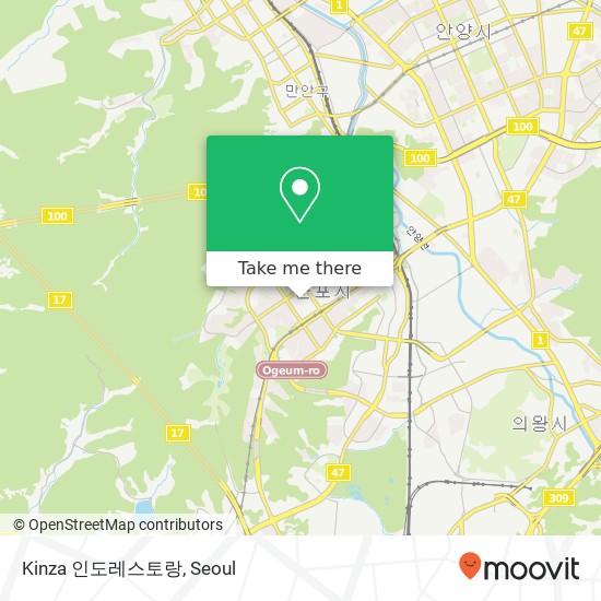 Kinza 인도레스토랑 map