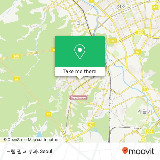 드림 필 피부과 map