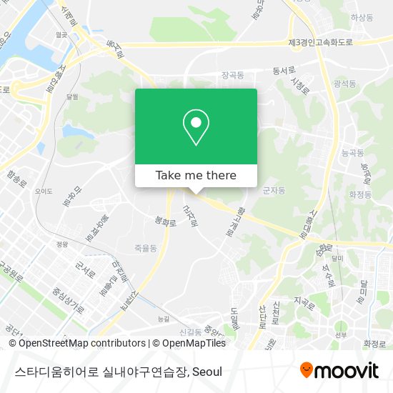 스타디움히어로 실내야구연습장 map