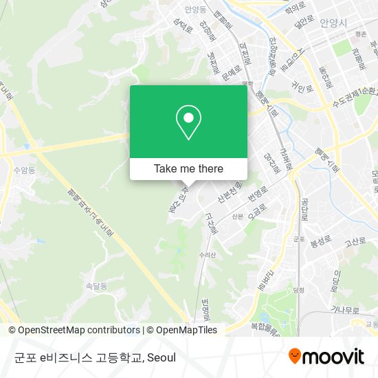 군포 e비즈니스 고등학교 map