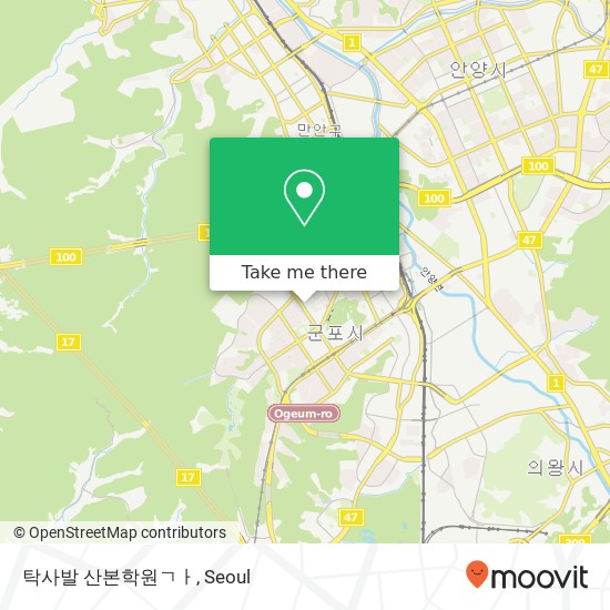 탁사발 산본학원ㄱㅏ map