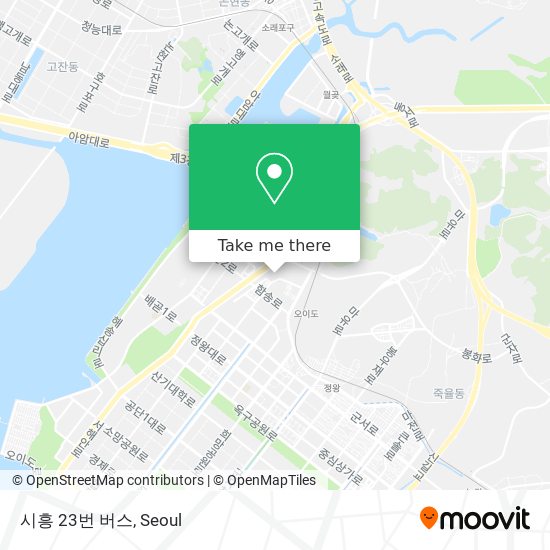 시흥 23번 버스 map