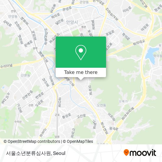 서울소년분류심사원 map