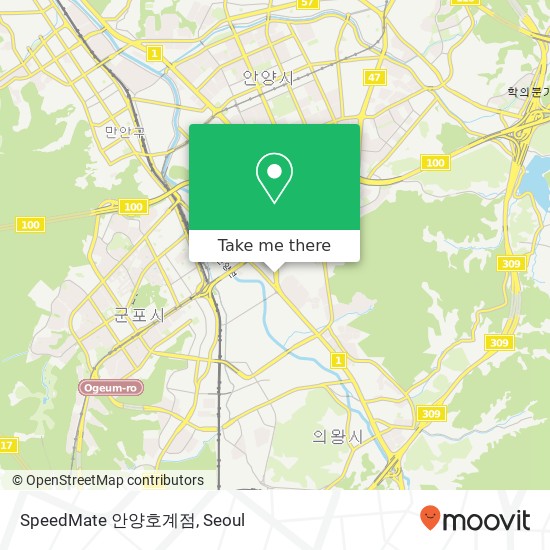 SpeedMate 안양호계점 map