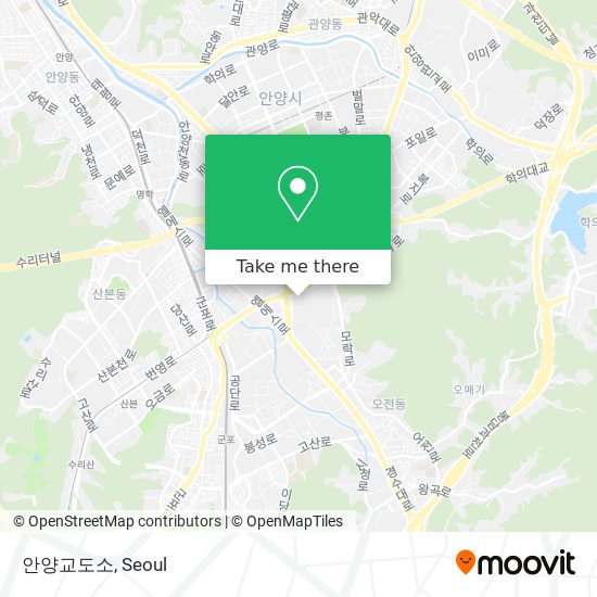 안양교도소 map