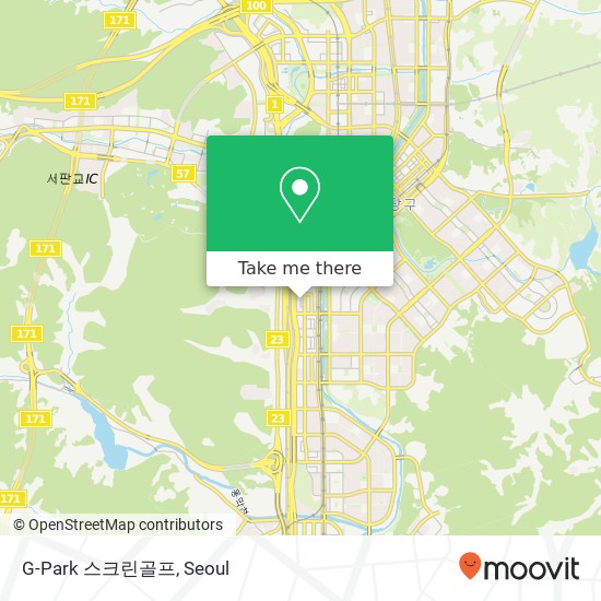 G-Park 스크린골프 map