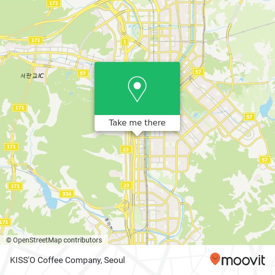 KISS'O Coffee Company map