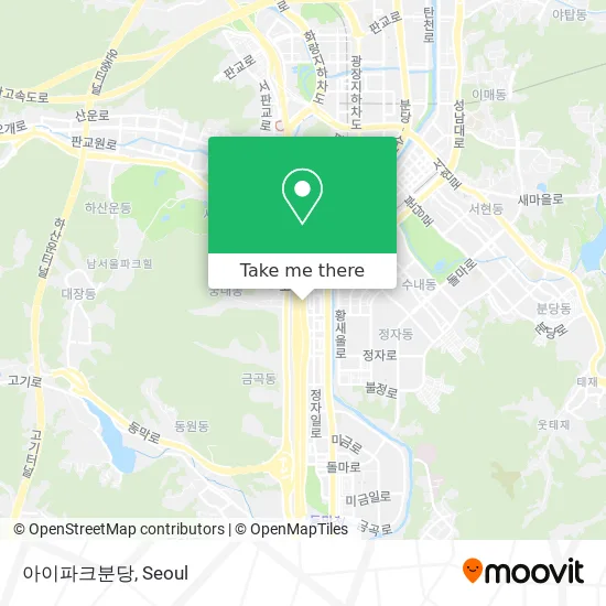 아이파크분당 map