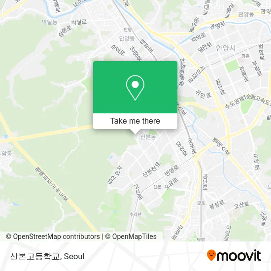 산본고등학교 map