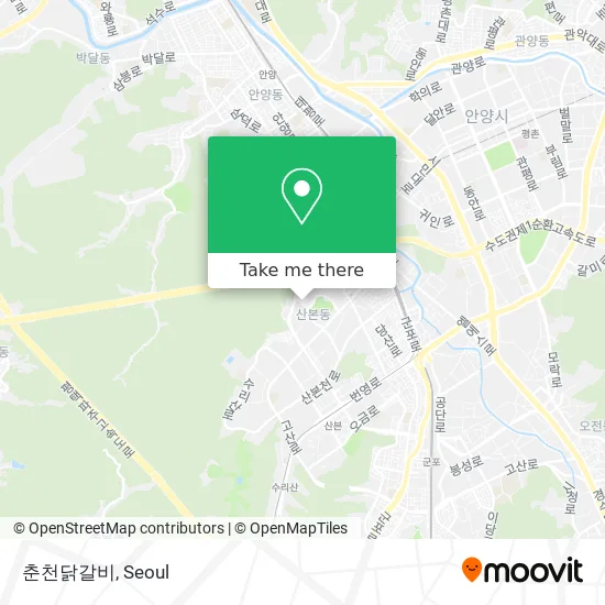 춘천닭갈비 map