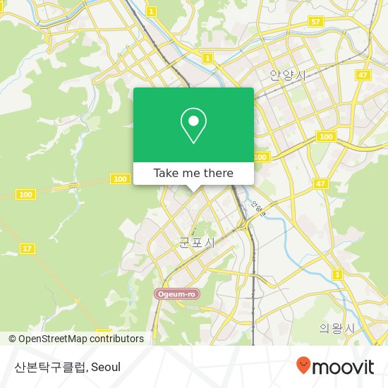 산본탁구클럽 map