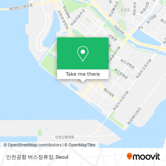 인천공항 버스정류장 map