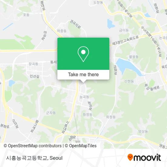 시흥능곡고등학교 map
