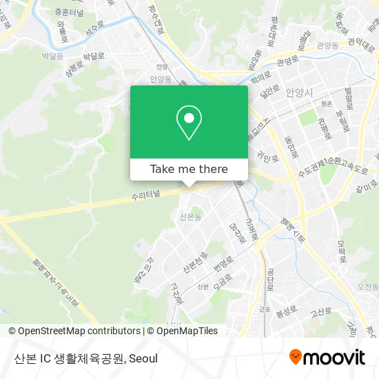 산본 IC 생활체육공원 map