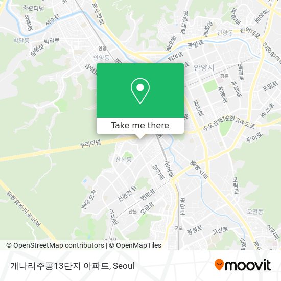 개나리주공13단지 아파트 map