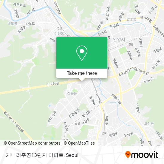 개나리주공13단지 아파트 map