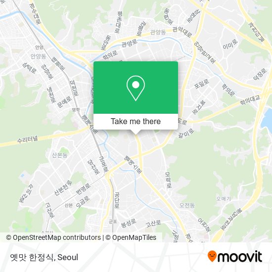 옛맛 한정식 map