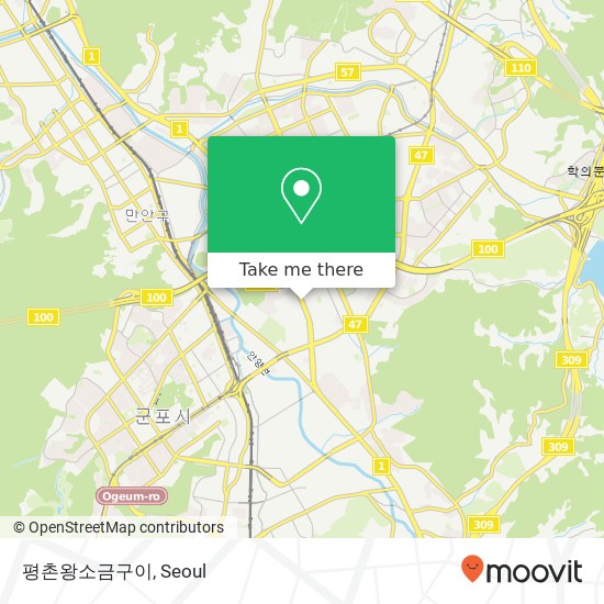 평촌왕소금구이 map