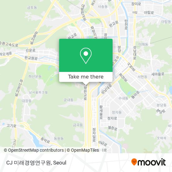 CJ 미래경영연구원 map