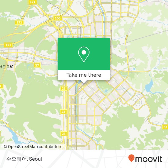 준오헤어 map