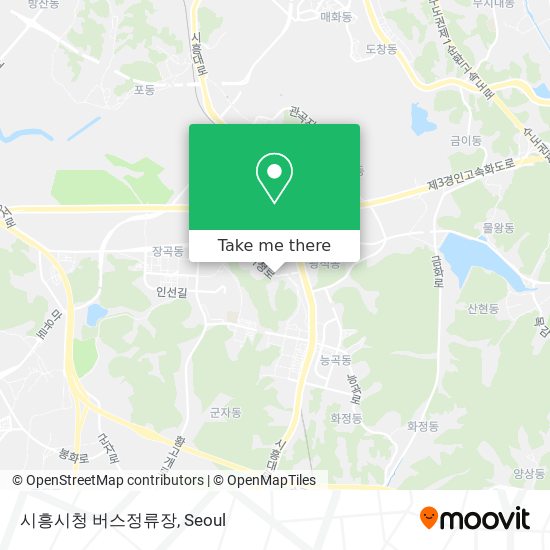 시흥시청 버스정류장 map