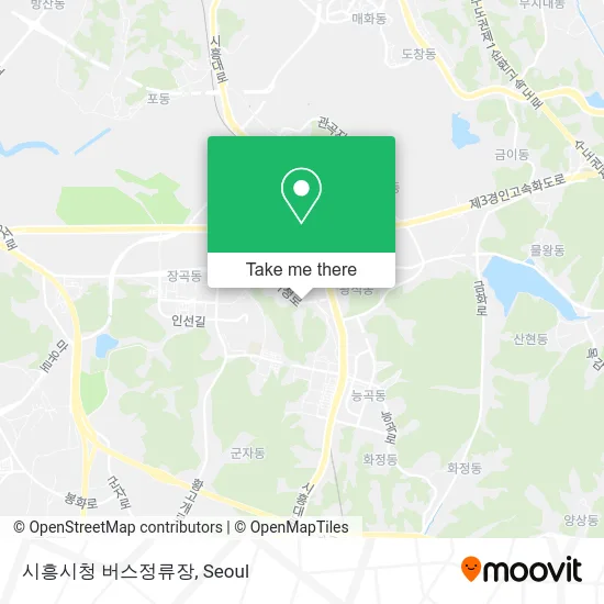 시흥시청 버스정류장 map