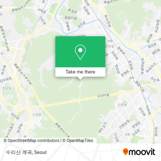 수리산 계곡 map