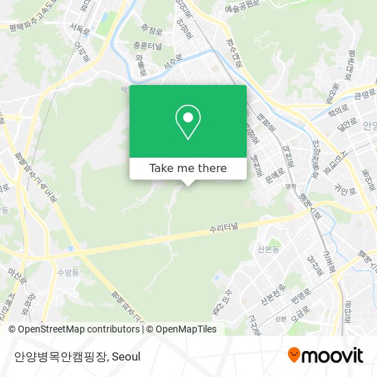 안양병목안캠핑장 map