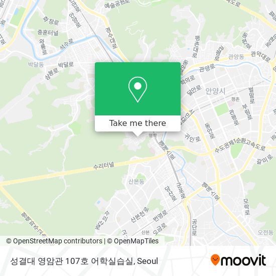 성결대 영암관 107호 어학실습실 map